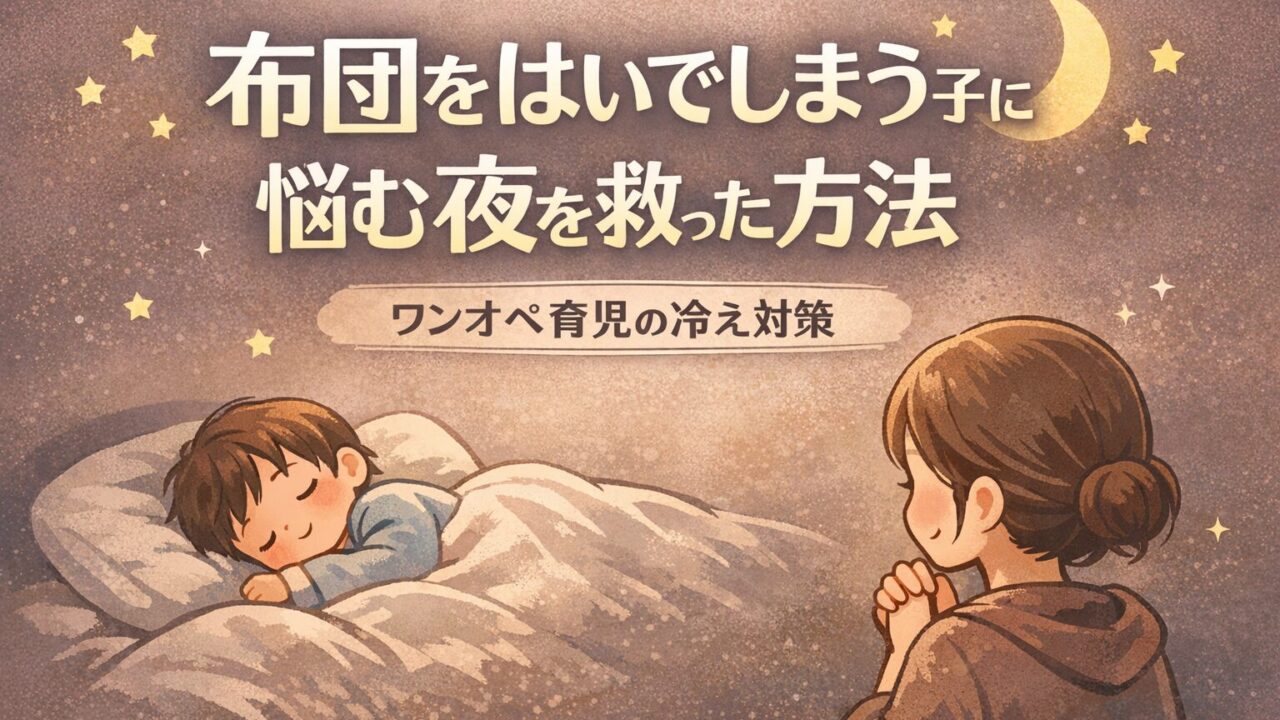 布団をはいでしまう子どもの夜の冷え対策｜ガウン兼用スリーパー体験談